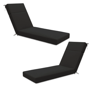 Lounge <strong>Cushions</strong> Set of 2, <strong>Outdoor</strong> Patio <strong>Furniture</strong> Lounger <strong>Replacement</strong> <strong>Cushions</strong> with Zipper Ties Water-Resistant for Pool - Product Image 1