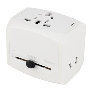 2025 <span class=keywords><strong>RR</strong></span> voyage Compact chargeur mural en acier inoxydable plus récent 2AC adaptateur secteur universel international dans le monde petite prise pour - Product Image 2