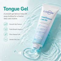 Sikat Gigi Luxsmile Dental Care, Penghilang Bau Mulut Grosir, Custom Multiwarna, Pembersih Mulut Silikon 2 in 1, Pembersih Lidah dan Gel