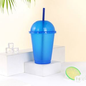 Vaso de Plástico PP con Tapa Arqueada, 16 oz, con Logotipo Impreso, Moderno, Reciclable, de Grado Alimenticio, Libre de BPA, para Niños - Product Image 5