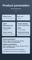 Batterie Externe Portable en Alliage d'Aluminium PD 100W pour Ordinateur Portable, 30000mAh, Sortie USB-C, Charge Rapide, Station d'Alimentation Mobile en Gros