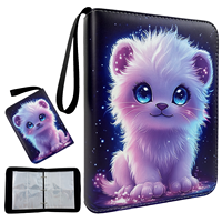 Vente en gros d'album de collection de cartes à collectionner en cuir PU avec 400 pochettes, 3 anneaux et fermeture éclair pour collectionneurs