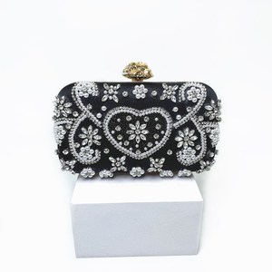 Fashion Beaded <b>Clutch</b> Handmade Beaded Rhinestone Evening Bag Party Dress Handbag for Women - Product Image 2