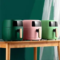 Friteuse électrique sans huile 8L 2400W 2022 à écran tactile intelligent rose personnalisée Friteuse à air chaud