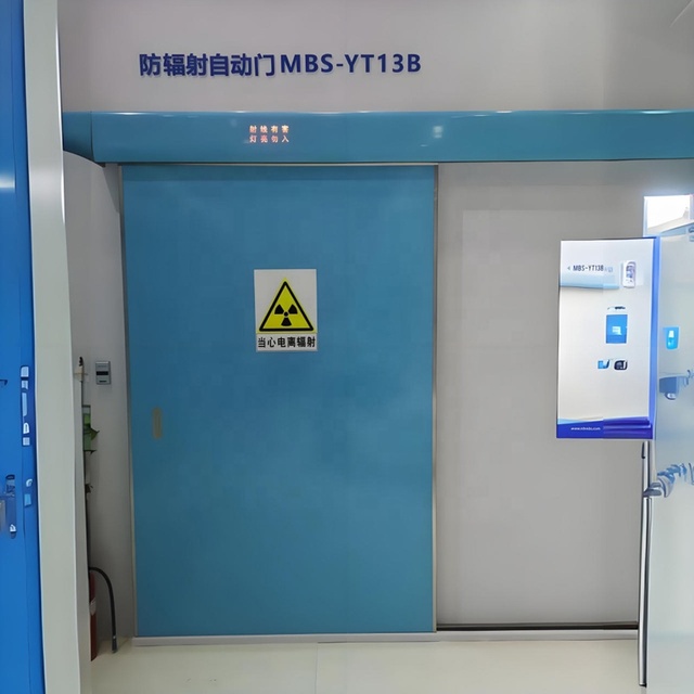 Modern Stainless Steel Waterproof Sliding Lead Shielding Door for Radiation Protection in X Ray Rooms and Hospital Clinics