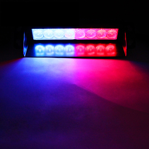 Luce Stroboscopica Universale per Auto 12V 8 LED <span class=keywords><strong>Lampeggiante</strong></span> di Emergenza Rosso <span class=keywords><strong>Blu</strong></span> per Veicoli con 3 Modalità di Lampeggio - Product Image 3