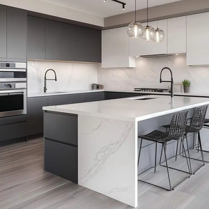 CBMmart Modern Water-Resistant Solid Wood With MDF Wood American <strong>Kitchen</strong> <strong>Cabinet</strong> Full Complete <strong>Set</strong> For House Renovation - Product Image 5