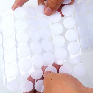 Hot Sale Coin Black/White Nylon Self-Adhesive <strong>Hook</strong> <strong>and</strong> <strong>Loop</strong> Dots Double Sided for Shoes Bags Garments - Product Image 2