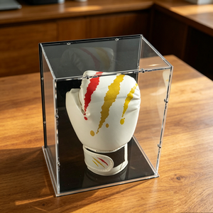 Custom Logo Deluxe Acrylic Boxing Glove Display Box <b>Large</b> Acrylic Box for Sports Memorabilia Collection - Product Image 3