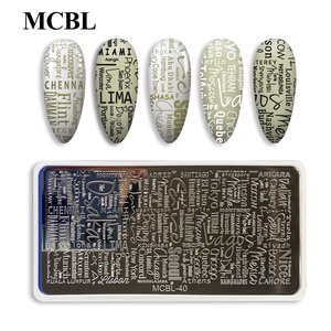 Penjualan Terbaik Desain baru pelat Gambar kuku besi tahan karat kuku merek tinggi pelat Gambar Seni kuku logam - Product Image 2