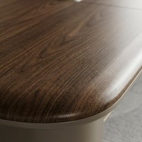 Table de réunion de direction en panneau de particules E1 avec texture 3D et processus de succion, bureau de conférence moderne pour salle de réunion