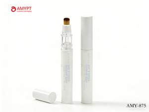 หลอดพลาสติก PE สีขาวบริสุทธิ์ รูปทรงปากกา สำหรับบรรจุยาทาเล็บ แบบบีบได้ ฝาเกลียว พร้อมหัวแปรง สำหรับบรรจุภัณฑ์งานศิลปะบนเล็บ - Product Image 2
