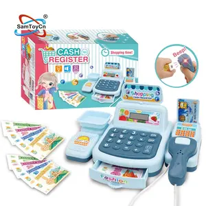 Samtoy Electronic Educational other Pretend Play Preschool Juguete Shopping Supermarket Toy Cash Register Toy for Kids