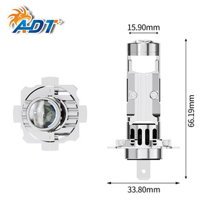 หลอดไฟหน้า LED H7 พร้อมเลนส์โปรเจคเตอร์ หลอดไฟตัดหมอก LED H7 แบบเสียบใช้งานได้ทันที - Product Image 6