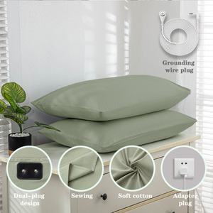 Almohada Conductora de Tierra Rectangular de Algodón Natural para Niños y Adultos, Funda Tejida, Protección EMF para Hoteles y Hospitales - Product Image 1
