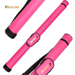 <b>Healing</b> <b>Pink</b> Billiard Cue Case 1x2 2x2 1x3 2x3 3x3 2x4 Pu Material For Snooker And Billiards - Product Image 1