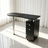 Table de manucure en bois de luxe de haute qualité, mobilier de salon de beauté, table de manucure pour salon de beauté