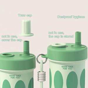 Insulated Travel Mug with Straw Lid 550ml Portable Stainless Steel Coffee Tumbler Reusable Eco-Friendly Water <b>Cup</b> for Office - Product Image 3