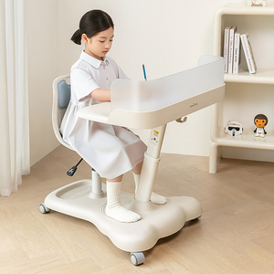 Tenwin 2802 nouveauté bleu sécurité facile assemblage mobile réglable ergonomique Table d'étude bureau et chaise pour étudiants enfants - Product Image 1