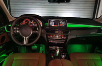 Bande lumineuse LED décorative pour voiture BMW X5/X6 8/9/11 couleurs, éclairage ambiant pour F15/F85/F16/G05/G06, accessoires de tuning automobile, lampe néon