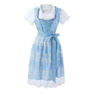 Vestido de cerveza estilo Munich, manga larga/corta, estampado, con cordones, para mujer, para actuaciones en escenario, tallas grandes S-5XL - Product Image 4