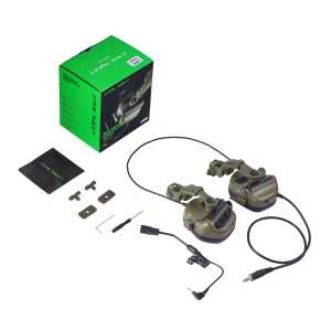 Auriculares tácticos de <span class=keywords><strong>protección</strong></span> <span class=keywords><strong>auditiva</strong></span> electrónica de nuevo diseño, comunicación <span class=keywords><strong>con</strong></span> <span class=keywords><strong>orejeras</strong></span> de cancelación de ruido, novedad de 2017 - Product Image 6