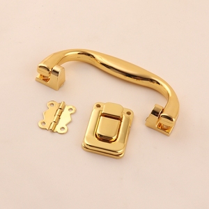 Joyero de metal de <span class=keywords><strong>color</strong></span> dorado de alta calidad, Herramienta de bloqueo para caja de madera - Product Image 1