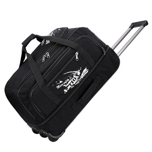 Fashion Waterproof Zipper Foldable Oxford Cloth Trolley <b>Roller</b> Bag Business Boarding Travel Spinner <b>Suitcase</b> Luggage Duffle - Product Image 1