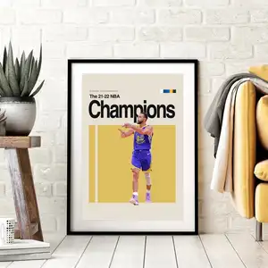 NBA şampiyonlar sanat Golden State Warriors sanat eseri posteri Stephen Curry