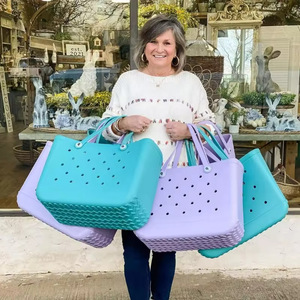 Bolsa de Playa Impermeable de EVA con Diseño Calado - Bolsa de Hombro de Malla de Gran Capacidad con Dos Correas para Actividades al Aire Libre <span class=keywords><strong>en</strong></span> la Piscina - Product Image 1