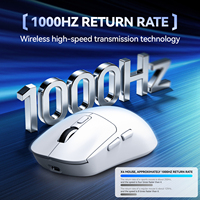 Ratón Inalámbrico T-WOLF X4 BT para Juegos, Ratón Ligero Tri-Modo para Deportes Electrónicos, Ergonómico 6D, 1000HZ, 8000DPI, Carga Tipo C