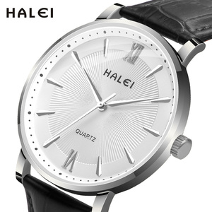 Envío Directo HALEI Nuevo Reloj de Cuarzo Original para Hombre con Números Romanos, Resistente al Agua 3BAR, Pantalla con Indicador, Movimiento Japonés, Venta al Por Mayor - Product Image 2