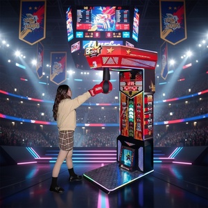 Máquina de Boxeo Musical con Sensor de Pago con Tarjeta, Equipo de Entrenamiento de Puñetazos, Prueba de Fuerza para Gimnasio, Juego de Arcade de Boxeo para Adultos y Niños - Product Image 1