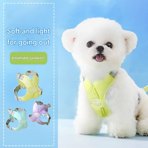 מתכווננת Teddy דוב כלב הליכה אפוד הליכה עם מוצק ניילון חרוז חבל כפתור סגירה עבור כלבים בגודל בינוני קטן - Product Image 4