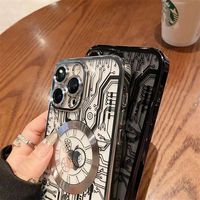 Luxe galvanoplastie charge magnétique TPU antichoc Anti-chute housse de téléphone portable pour iPhone 11 12 13 14 15 16 pro max plus