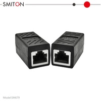 Coupleur RJ45 Femelle-Femelle en Cuivre, Adaptateur Ethernet pour Réseau, Rallonge de Connecteur traversant pour Connexions de Câbles
