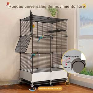 Mangiatoia per Uccelli Pratica per Uso Esterno, Resistente alle Intemperie, Facile da Riempire, Gabbia per Alimentazione Uccelli da Giardino - Product Image 4