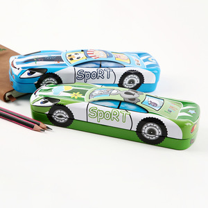 Étui à crayons en métal automobile NO17 01A, impression numérique, double couche, pour écoles et bureaux - Product Image 2
