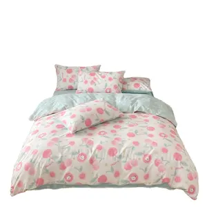 Good Quality Factory Supply 100% Cotton King Size Bedsheet Bedding Set