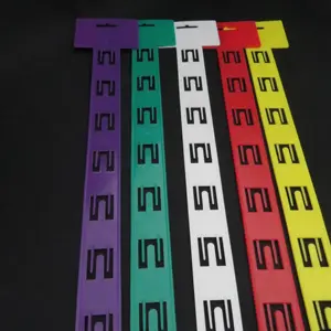 Strip gantung 12 kait barang dagangan dengan kait S Strip klip tampilan plastik untuk supermarket