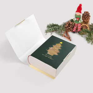 Boîte cadeau en papier décorée pour Noël, en forme de <span class=keywords><strong>livre</strong></span> magique pliable personnalisé, pour bonbons - Product Image 4