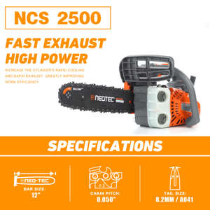 NEOTEC NCS2500 Neues Modell 25cc Kleine Kettensäge Benzinbetrieben Handgeführt 2500 0,050\" 8mm Kettensäge Mit 12-Zoll Führungsschiene Set - Product Image 5