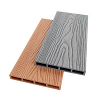 Revêtement de terrasse extérieur résistant aux intempéries en bois composite WPC