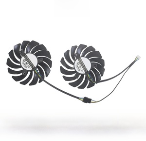 พัดลมระบายความร้อน RX5700 RX5600 4Pin 87มม., พัดลมเย็นสำหรับ <span class=keywords><strong>MSI</strong></span> Radeon RX <span class=keywords><strong>5600</strong></span> 5700 <span class=keywords><strong>XT</strong></span> Mech OC การ์ดแสดงผล - Product Image 2