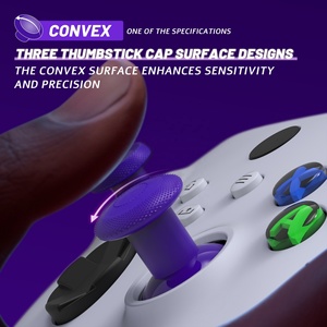EXtremeRate Purple DIY ThumbsGear V3 Joysticks interchangeables réglables en hauteur pour manette Xbox Series X S - Product Image 4