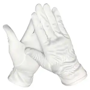 Takı koleksiyon muayene beyaz mikrofiber eldivenler için çizikler parmak izi koruması