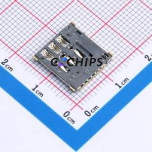 SIM3051C-7P511-H137 SIM Card Connector SMD Connector Self-Return Type Nano SIM Card Card Holder 1.37mm - Product Image 2