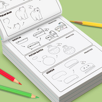 Livre d'activités pour enfants : comment dessiner tout, guide de croquis étape par étape, cahier de dessin d'objets de dessin animé, art préscolaire précoce