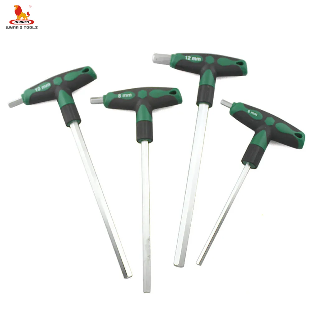 China supplier Chrome Vanadium plastic head Allen key Hex Wrench Flat head in hexagonal screw