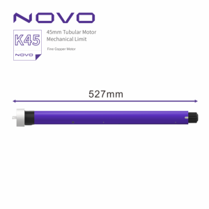 NOVO AC220V 50N Moteur tubulaire électrique motorisé avec fin de course mécanique et récepteur latéral IP, fonctionnement silencieux, pour extérieur ou volet roulant - Product Image 5